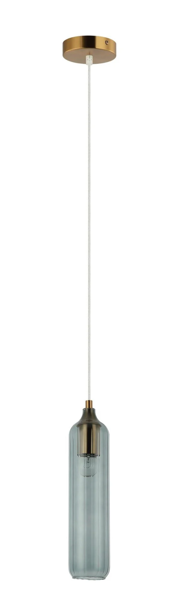 Manga Glass Cylinder Pendant Light in Smokey Black, Green, Blue, Amber, Clear - Image 6