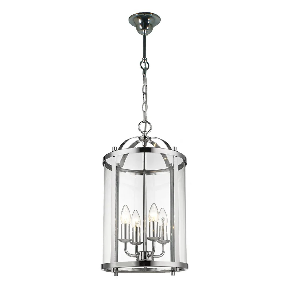 MANOR 3 or 4 Light Chrome or Bronze Pendant Light - Image 3