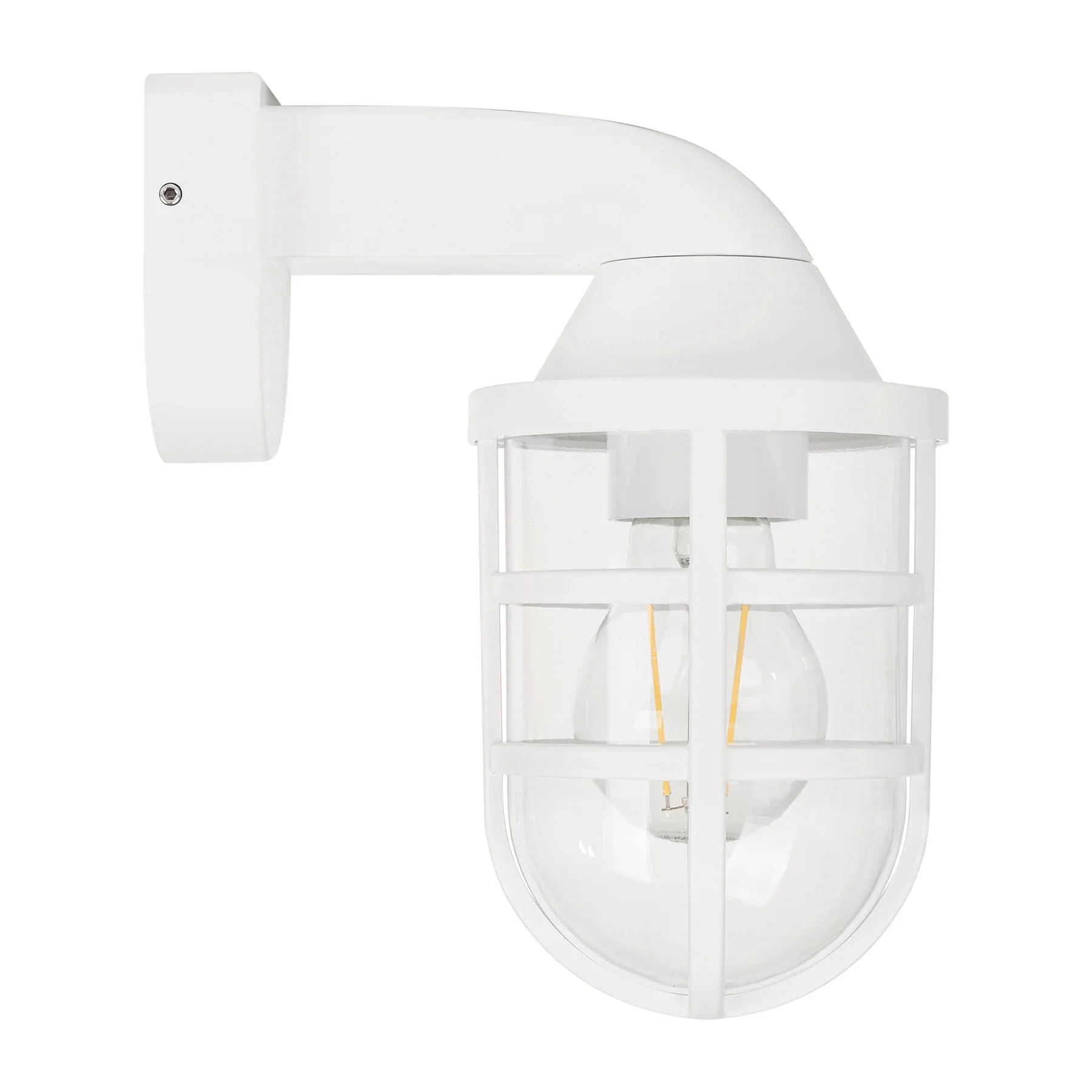 Marina Outdoor LED Wall Light in Black, Brass or White Havit Lighting - HV3511W