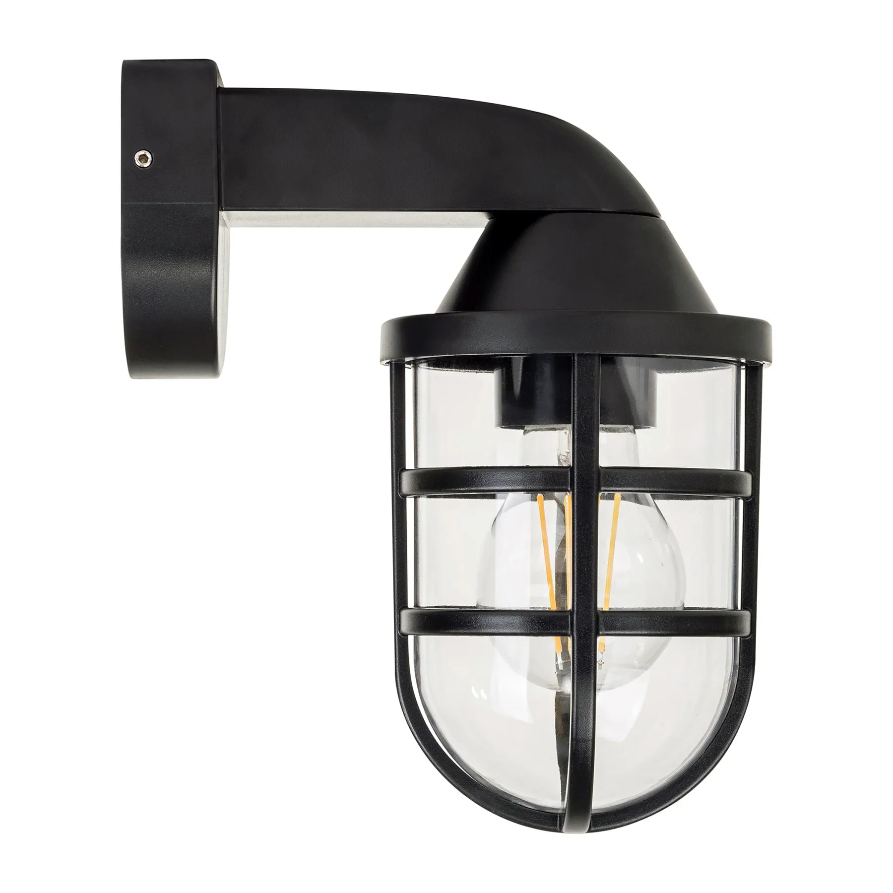 Marina Outdoor LED Wall Light in Black, Brass or White Havit Lighting - HV3511W - Image 2