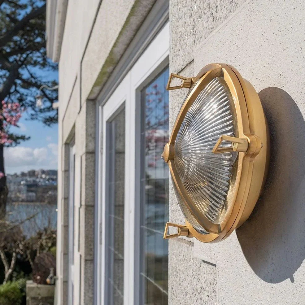 Maritime Exterior Solid Brass Wall Light - IP56 - Image 3