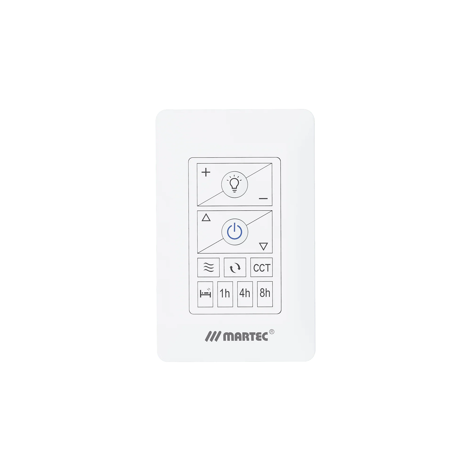 Martec DC Wall Controller for Quantum, Zorro and WiFi Ceiling Fans | White