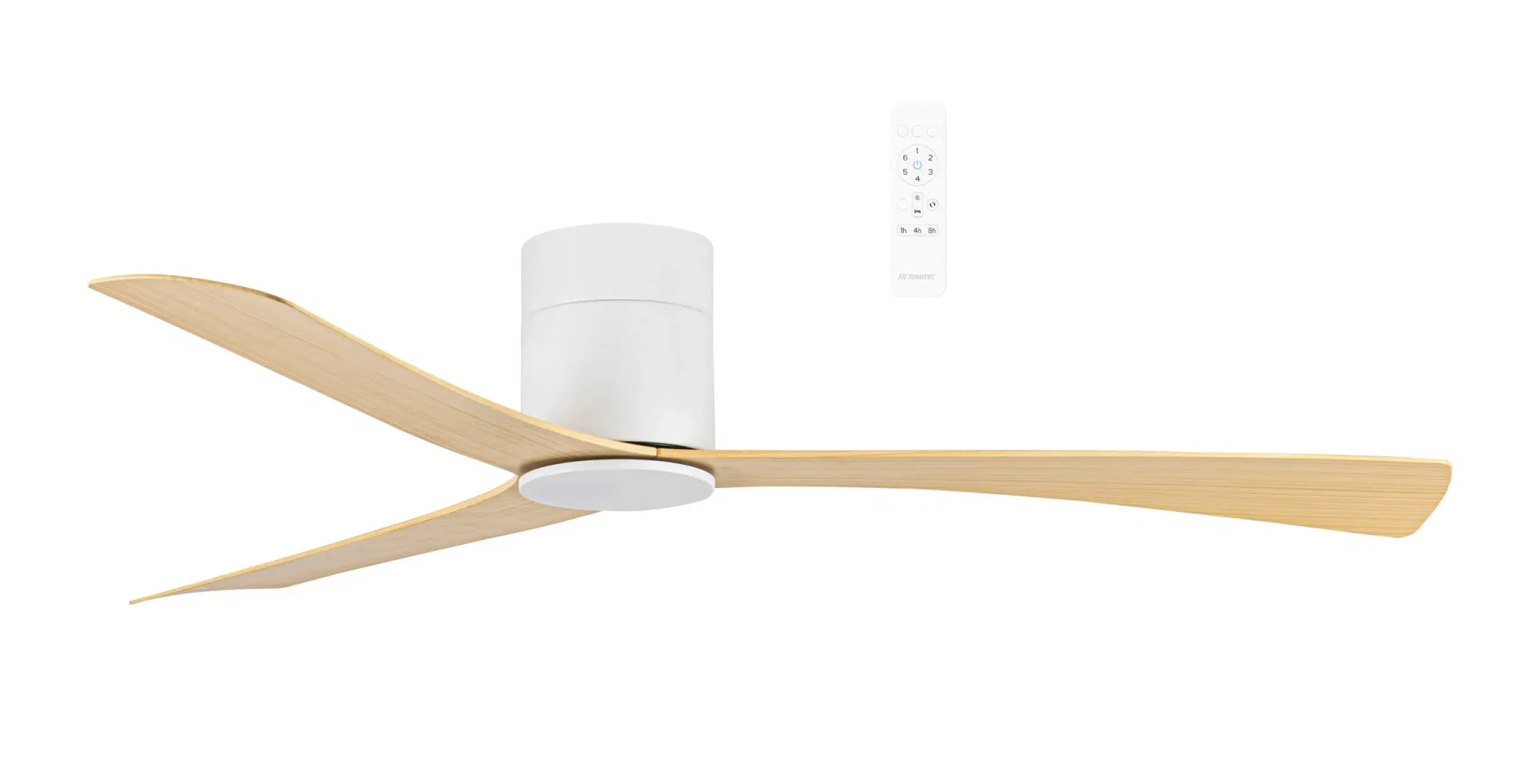 Martec Metro DC 52″ Smart Ceiling Fan With WIFI Remote Control in White, Black or White Oak - Image 3