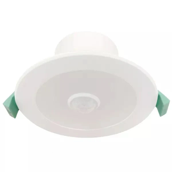 Martec Zone Tri-Colour 9W LED Fixed Round IP44 Downlight with Sensor | White