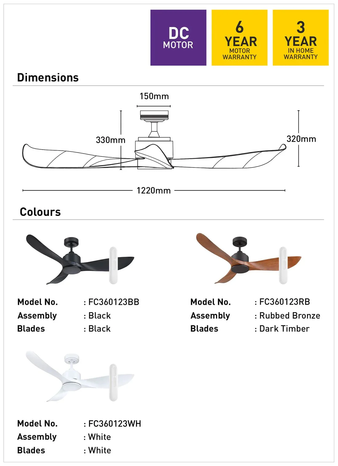 Mercator Eagle II Lite Ceiling Fan With Remote Rubbed Bronze - Image 2