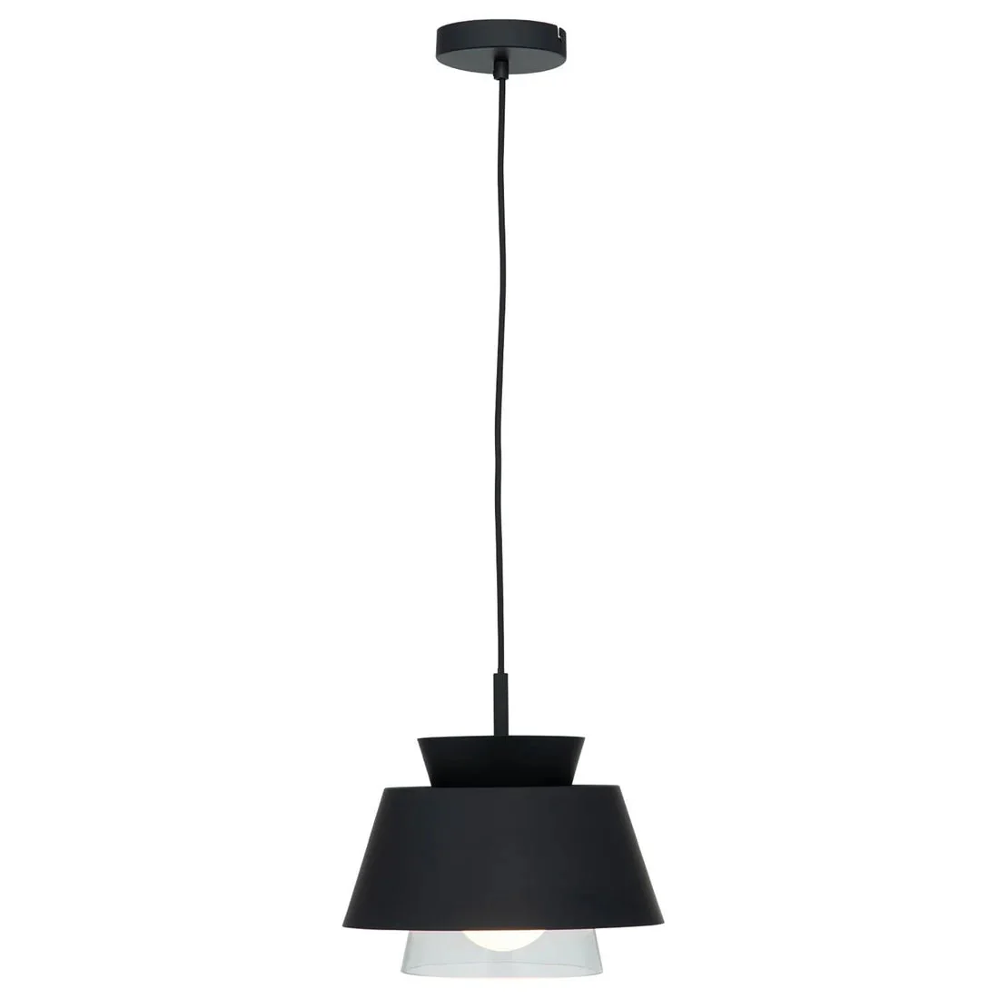 Mercator Fawkner 1Lt Light Pendant MPLS016BLK