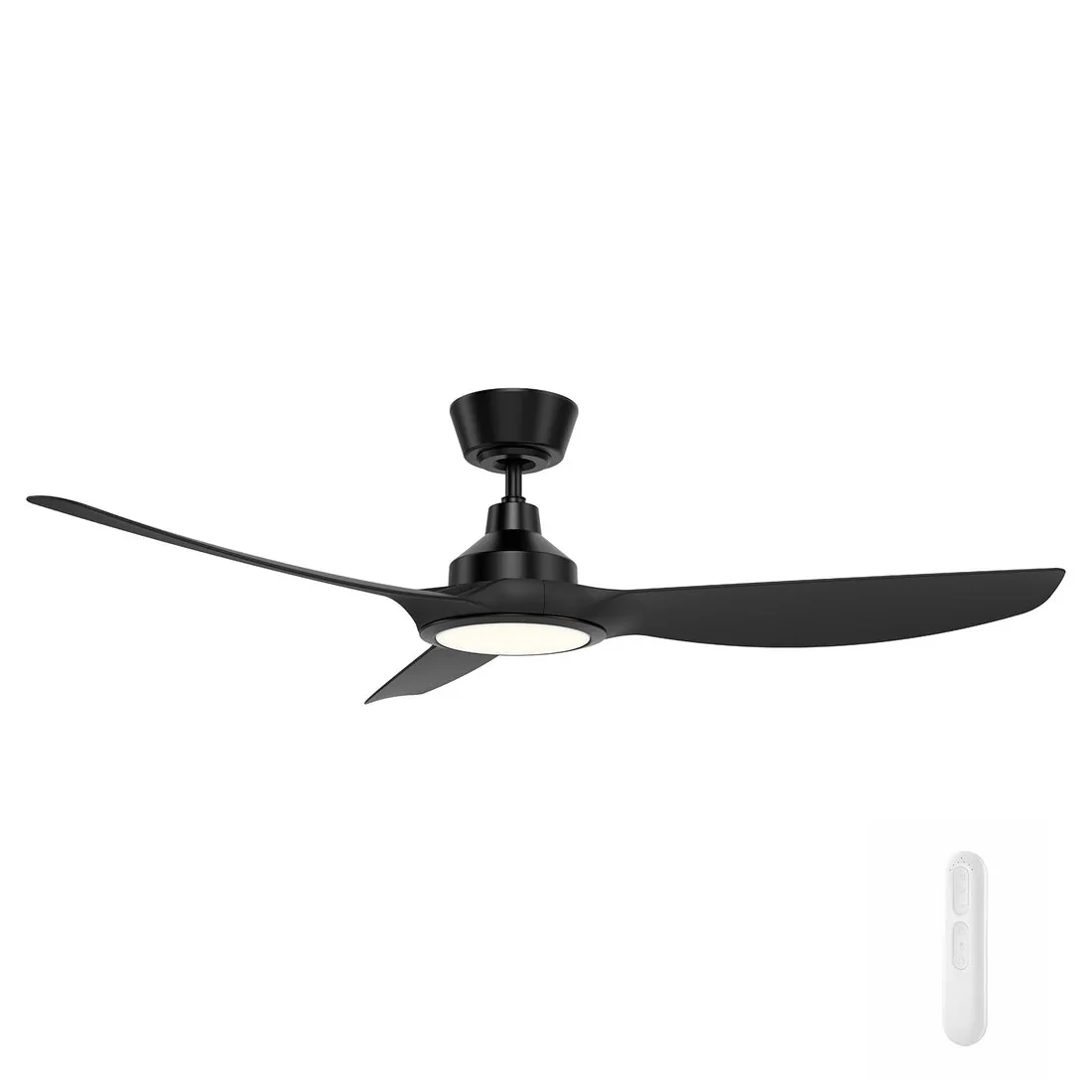 Mercator Jota DC Ceiling Fan 52" With LED Light in White, Black or Dark Timber - FC2118133 - Image 3
