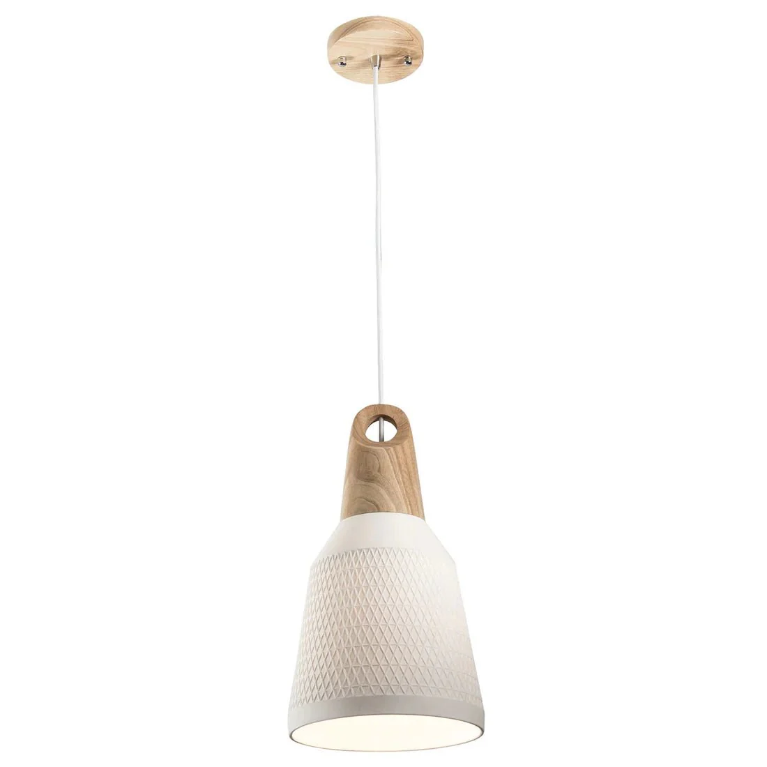 Mercator Morrissey 1Lt Large, Small Pendant Light - White - Image 3