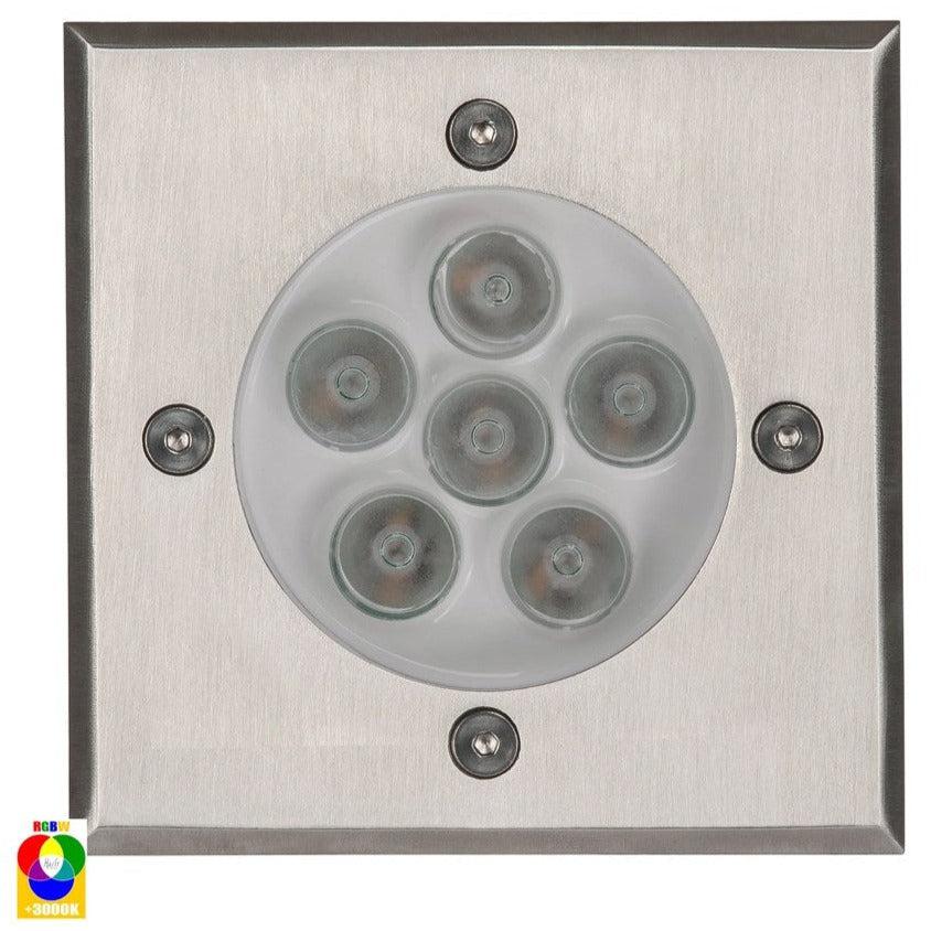 Metro LED inground Light Square 316 Stainless Steel RGBW Havit Lighting - HV1701RGBW