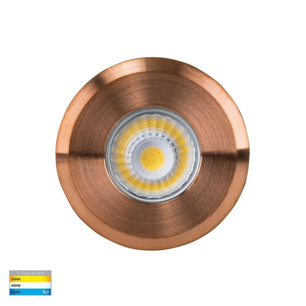 Mini Ollo LED Step or inground Light in Black, Copper or 316 Stainless Steel Havit Lighting - HV2892T - Image 5