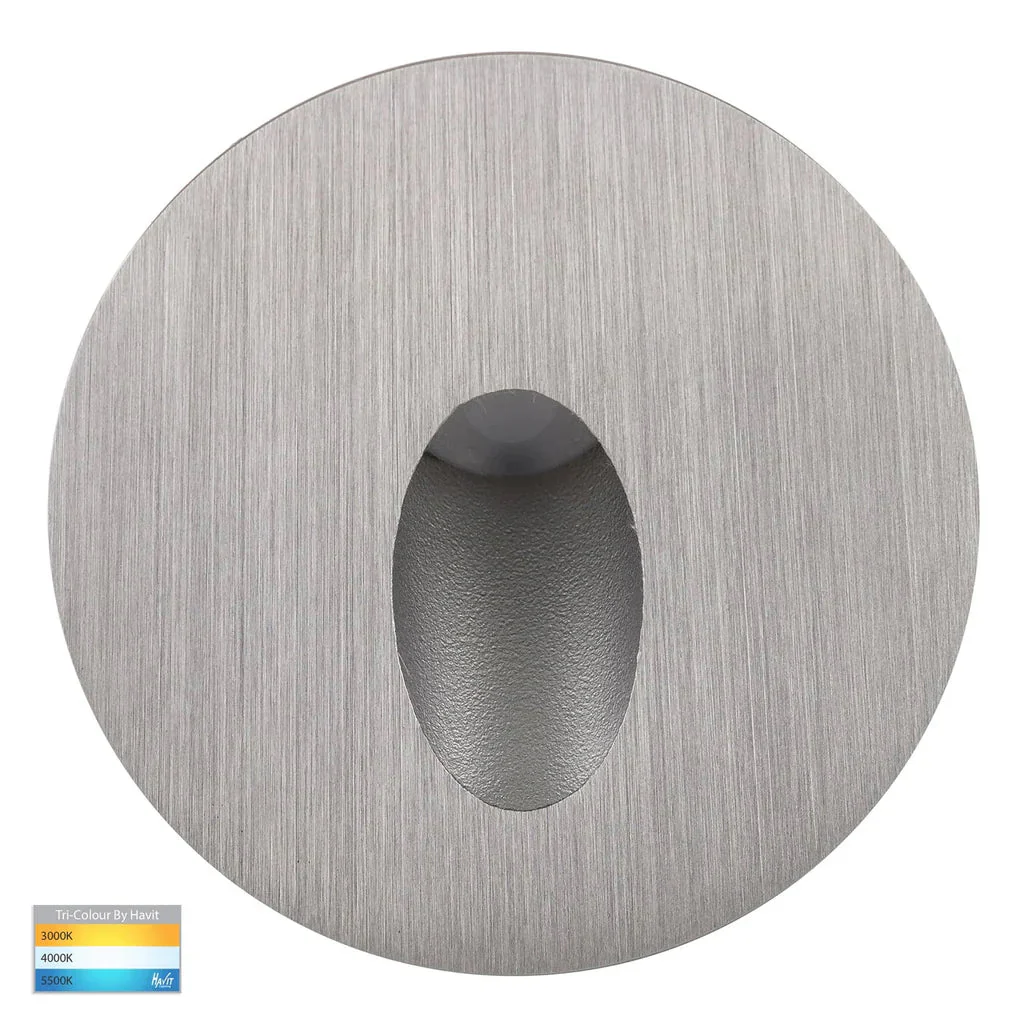 Mini Reces Round LED Step Light Antique Brass, Black, White, Brass, Stainless Steel Havit Lighting HV3206T-12V - Image 5