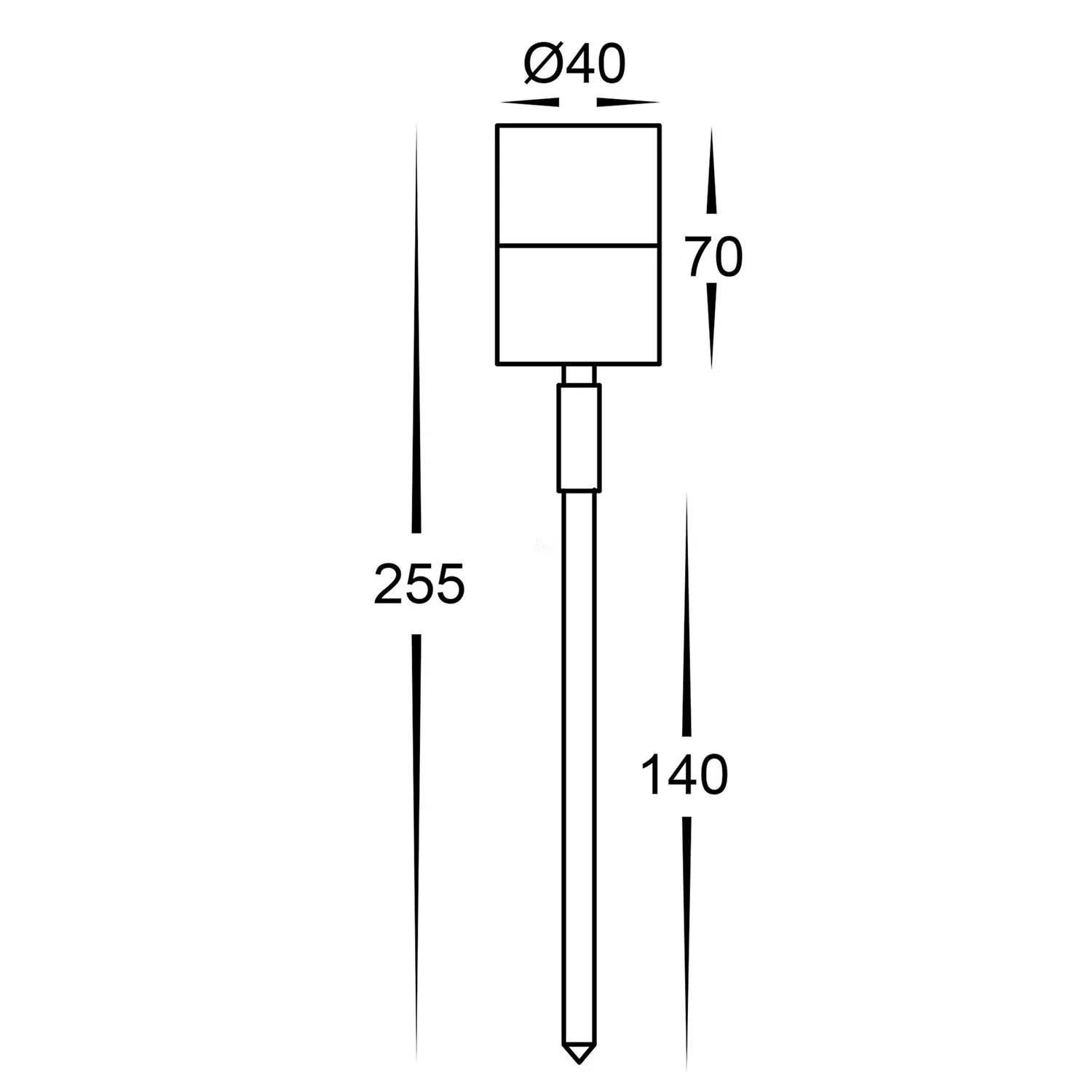 Mini Tivah LED Garden Spike Light 3w in Black/SS316/Brass/Graphite Havit Lighting - HV1426NW - Image 6