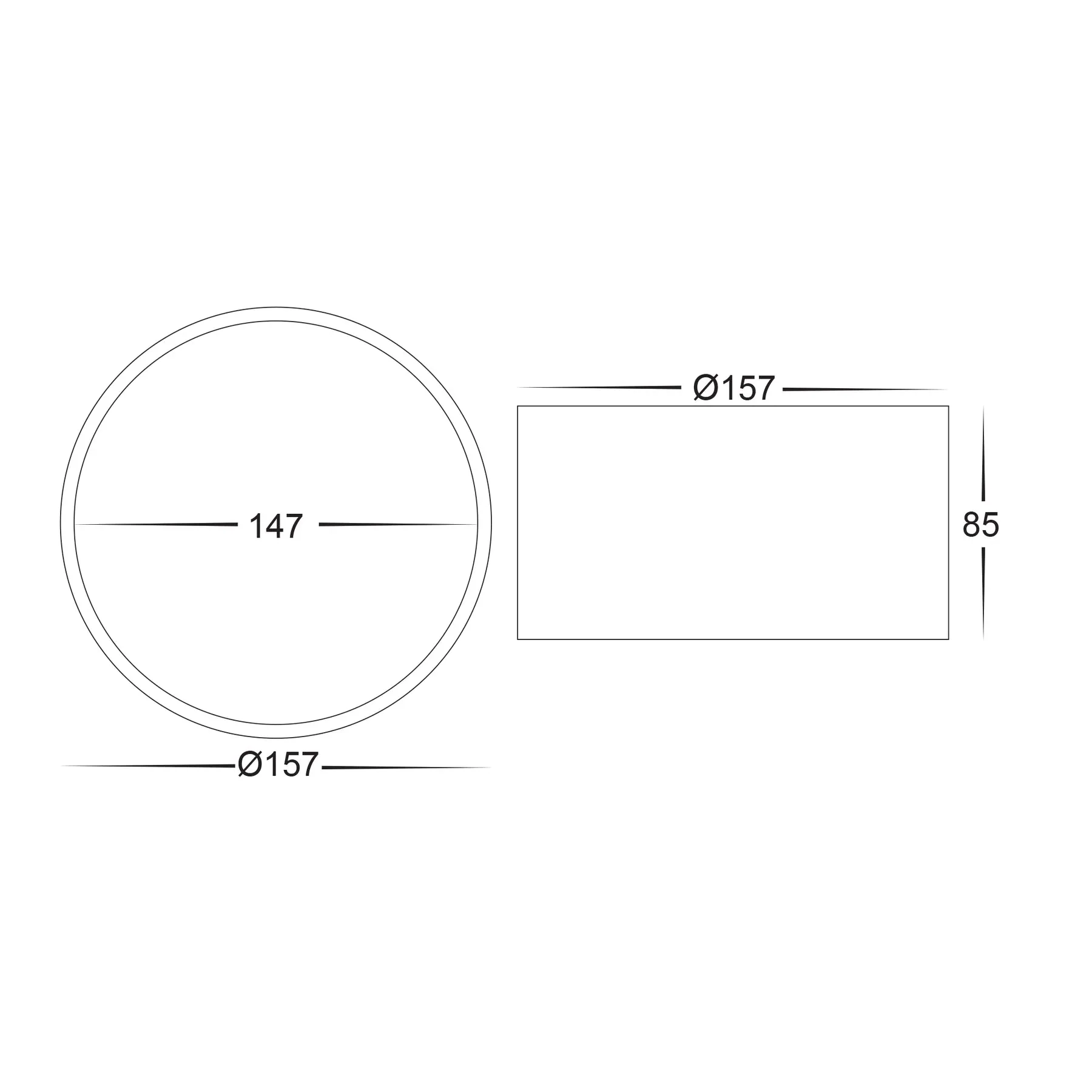 Nella LED Downlight 18w Black, White CCT HV5805T-BLK, HV5805T-WHT Havit Lighting - Image 3