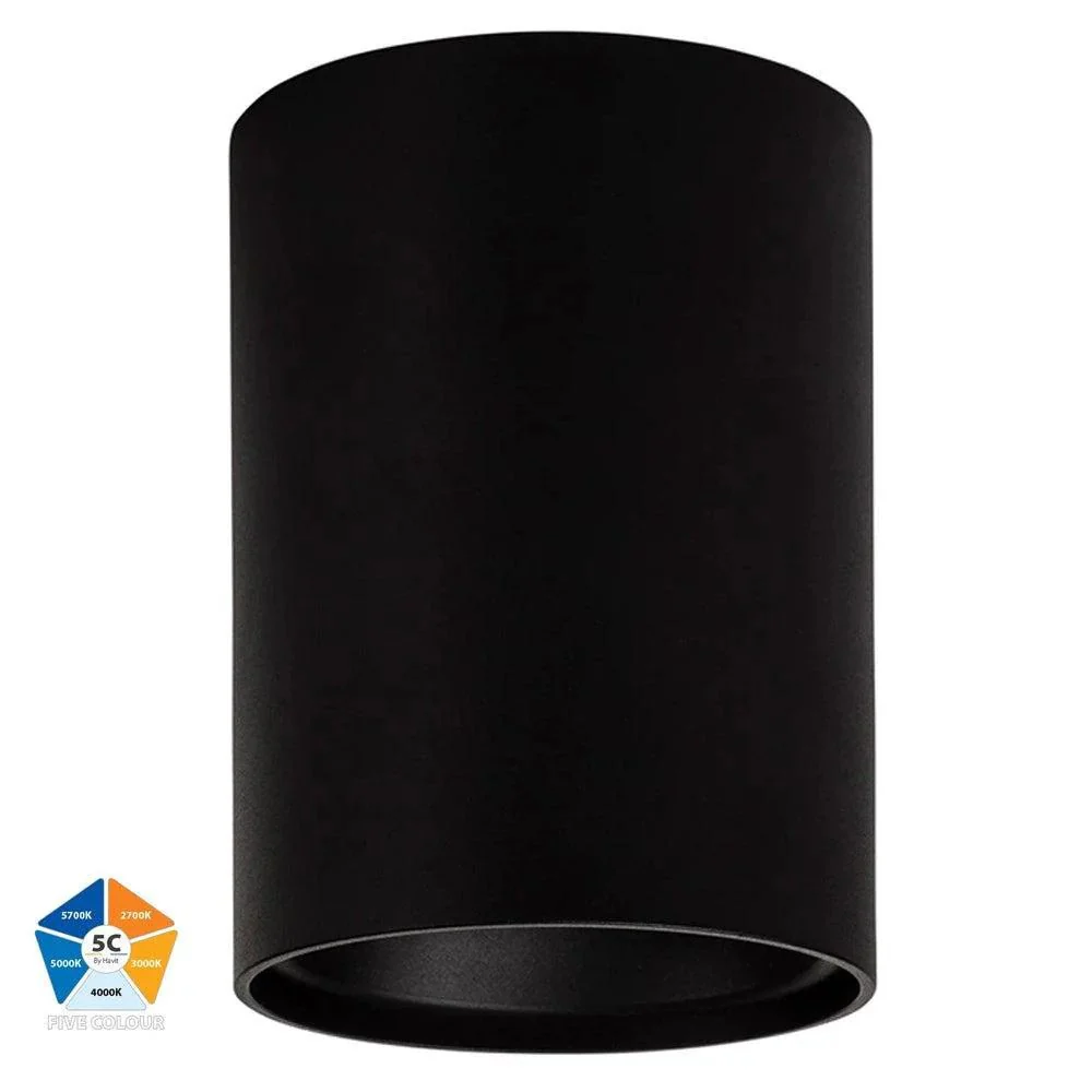 Nella Surface Mounted LED Downlight 12w Black, White CCT HV5842S-BLK, HV5842S-WHT Havit Lighting - Image 2
