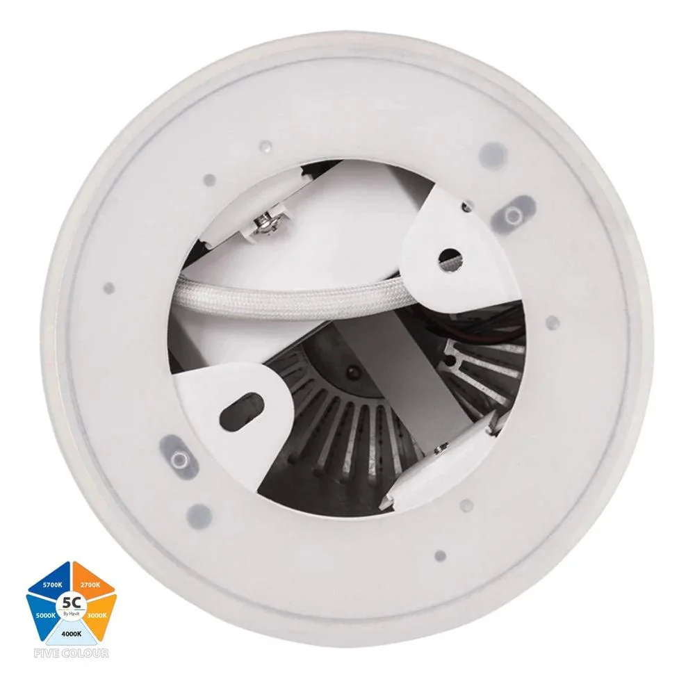 Nella Surface Mounted LED Downlight 18w Black, White CCT HV5843S-BLK, HV5843S-WHT Havit Lighting - Image 7
