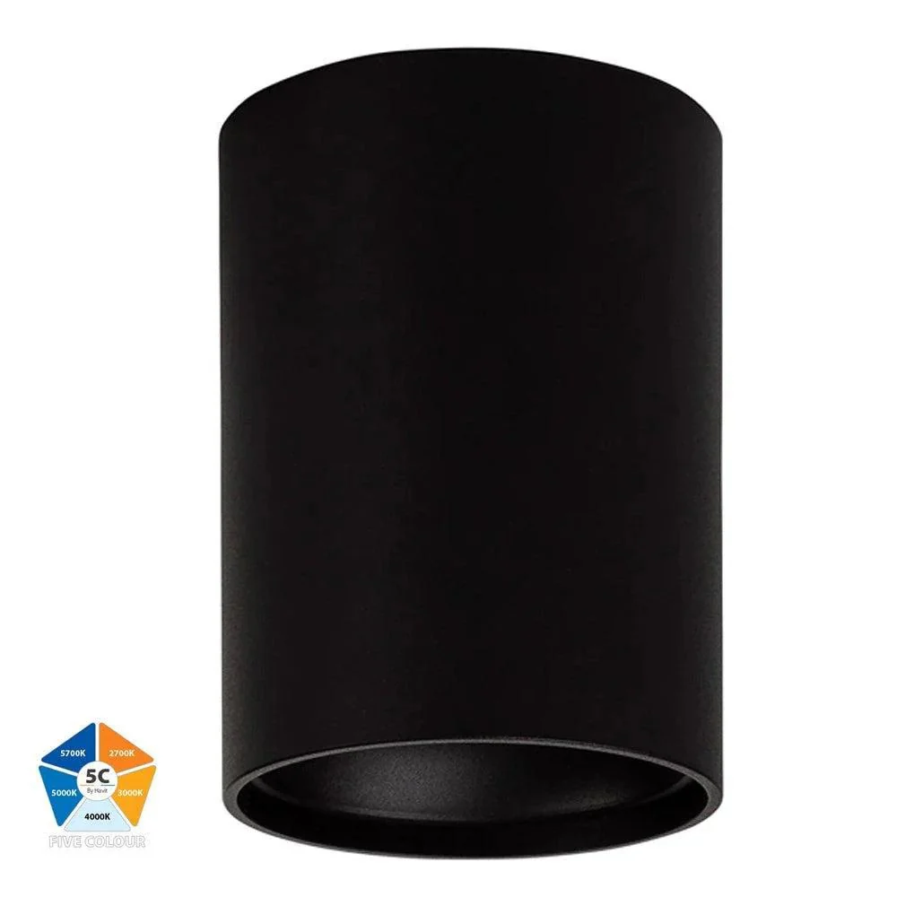 Nella Surface Mounted LED Downlight 7w Black, White CCT HV5841S-BLK, HV5841S-WHT Havit Lighting - Image 2