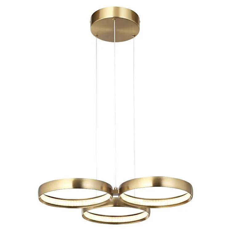 Olympus 3 Light LED Pendant Gold, White or Black