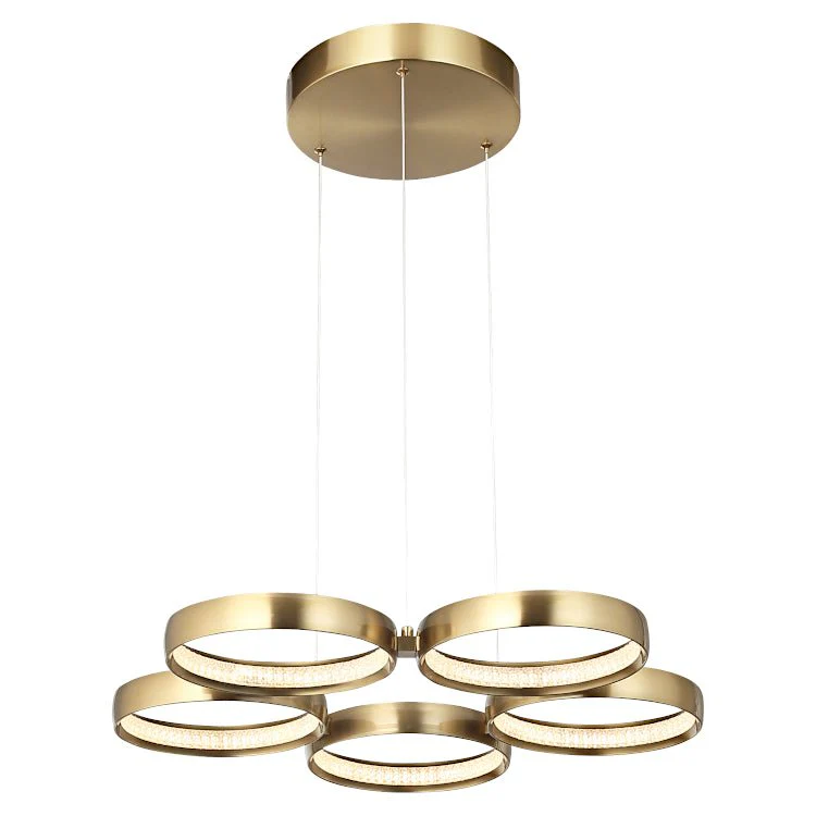 Olympus 5 Light LED Pendant Gold, White or Black - Image 2