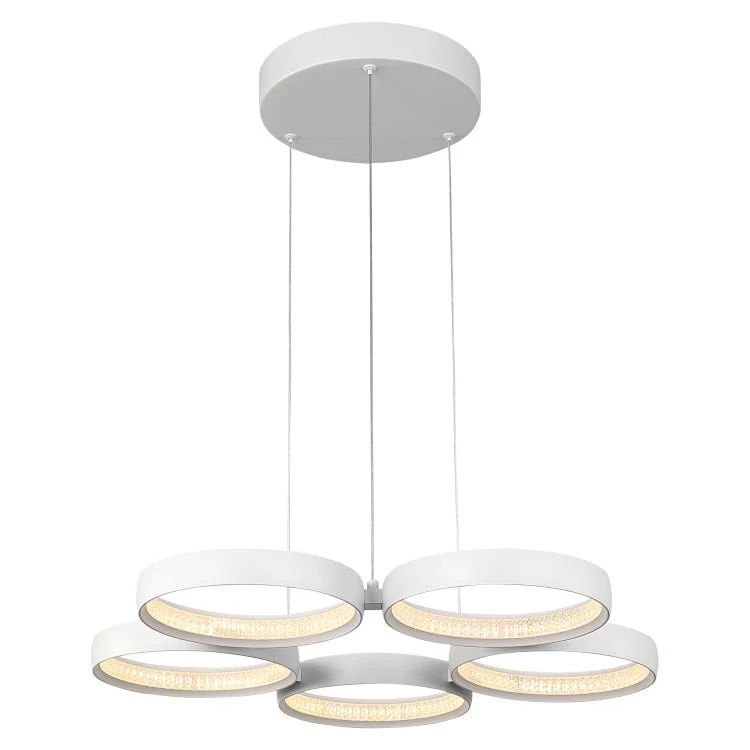 Olympus 5 Light LED Pendant Gold, White or Black - Image 3