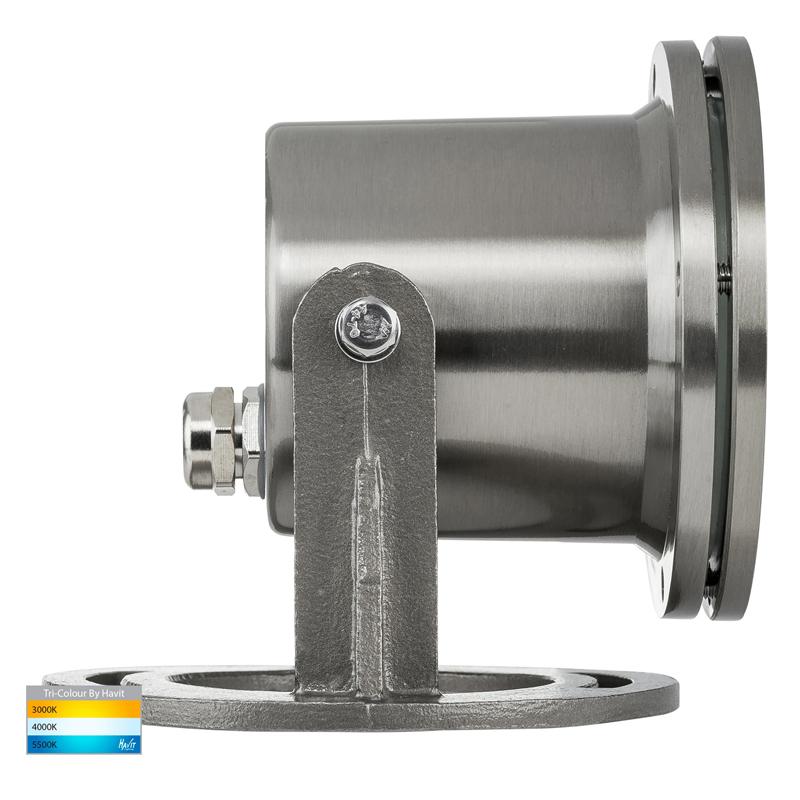 Onder LED Pond Light TRI Colour 5w in 316 Stainless Steel Havit Lighting - HV1491T - Image 5