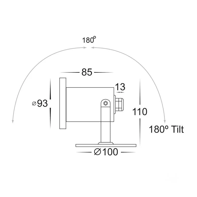 Onder LED Pond Light TRI Colour 5w in 316 Stainless Steel Havit Lighting - HV1491T - Image 8