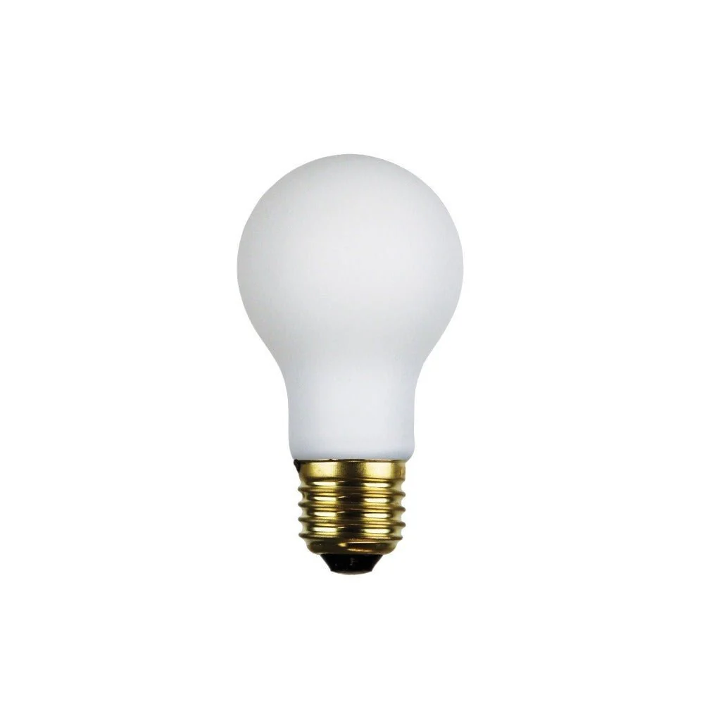 Oriel GLS - 6W LED Dimmable A60 Shape Matt White Glass Globe - B22/E27 - Image 3