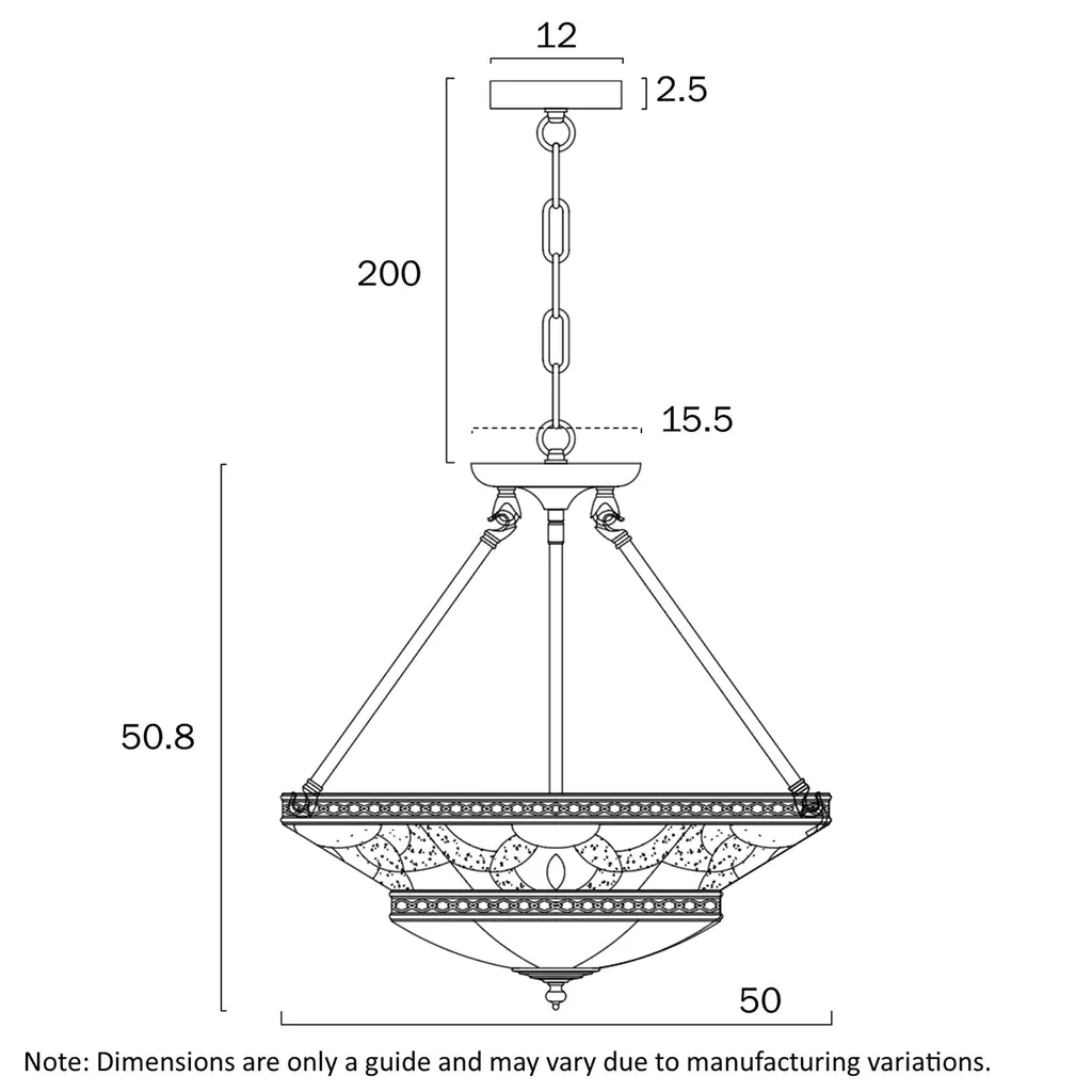Orista CTC Pendant Light 6Lt in Brass - Image 5