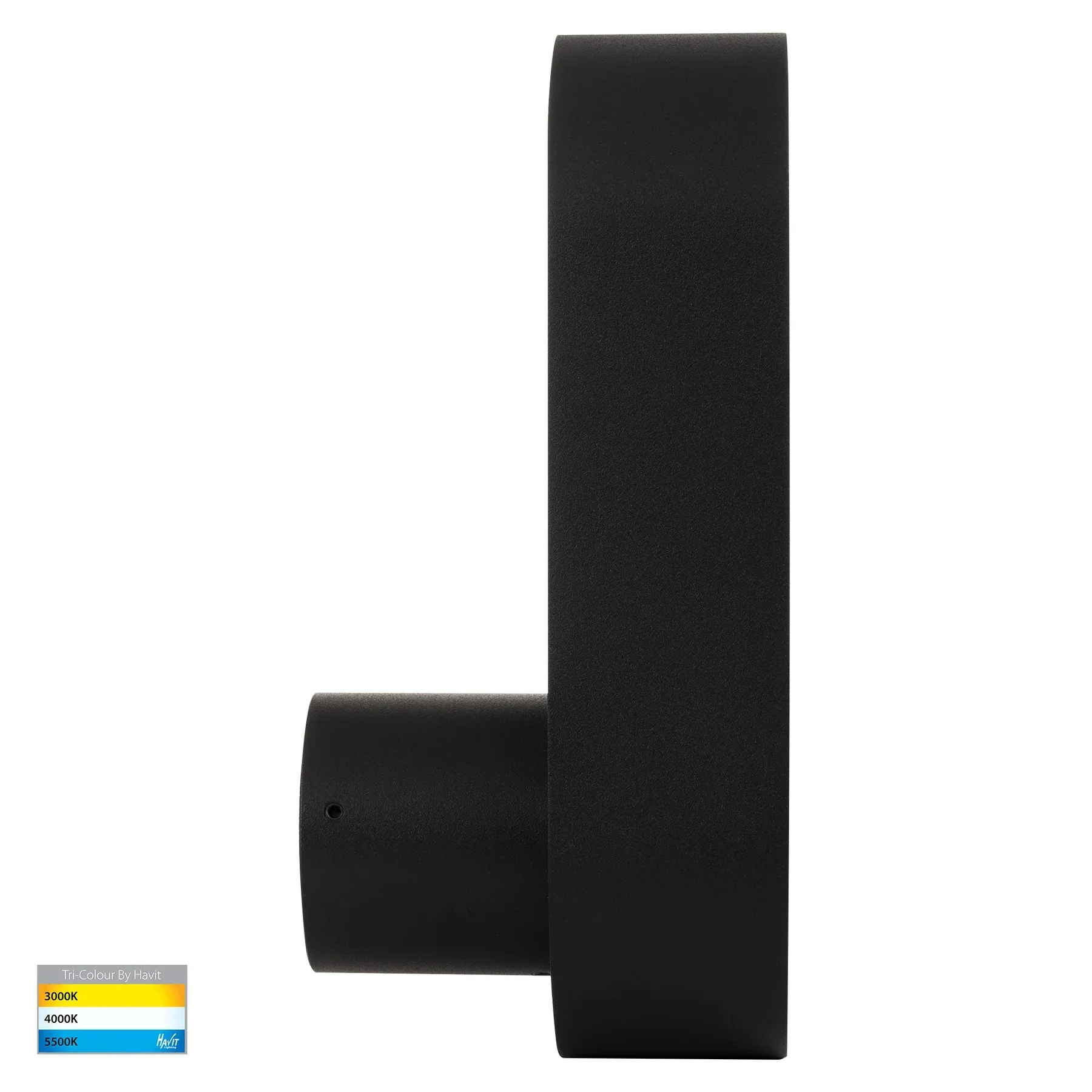 Ovale Indoor LED Wall Light in Black, Black/Brass, White, White/Brass Havit Lighting - HV8080T - Image 3