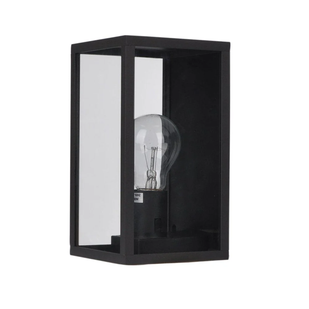 Pandora 1 Light Flush Wall Light Black - OL7843BK