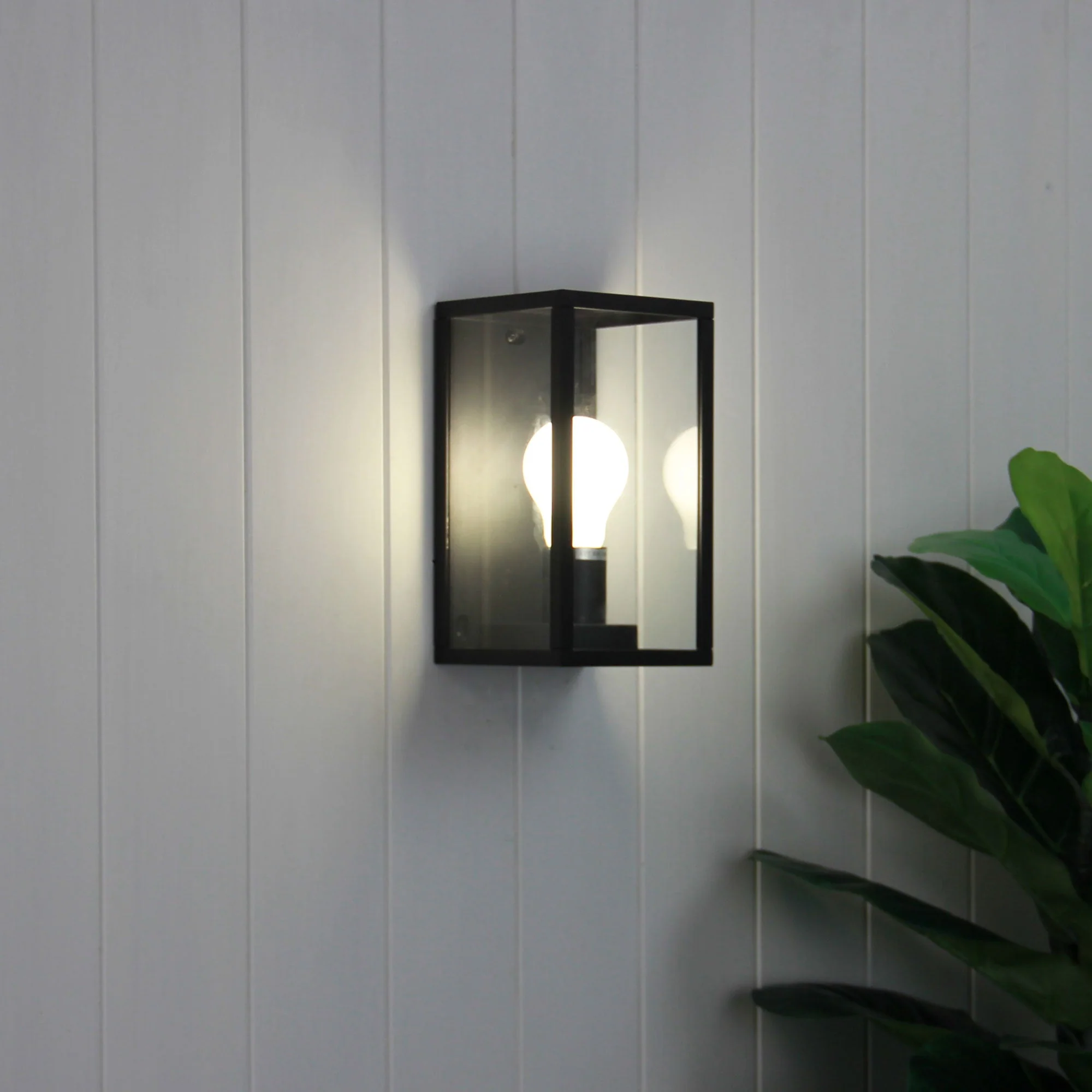 Pandora 1 Light Flush Wall Light Black - OL7843BK - Image 2