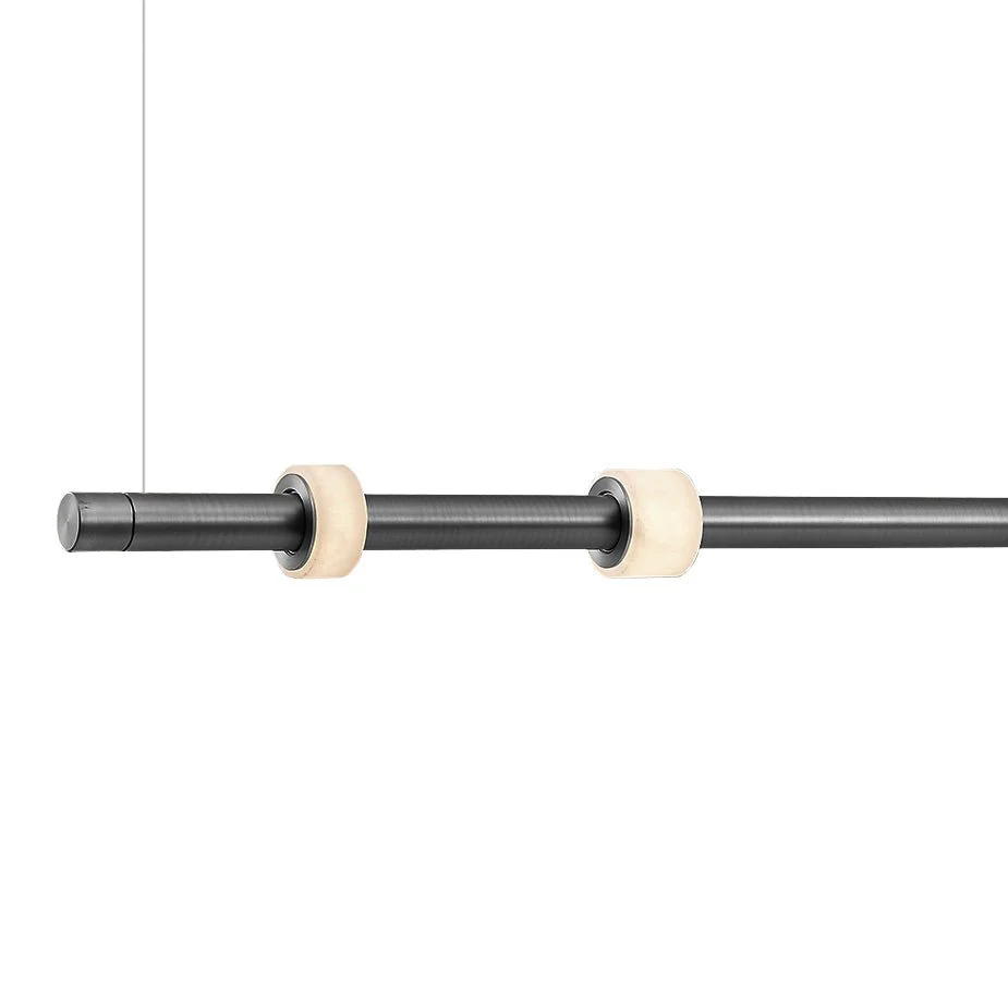 Zenith Marble Pendant Light Pendant Black and Gold | Lighting Creations - Image 3