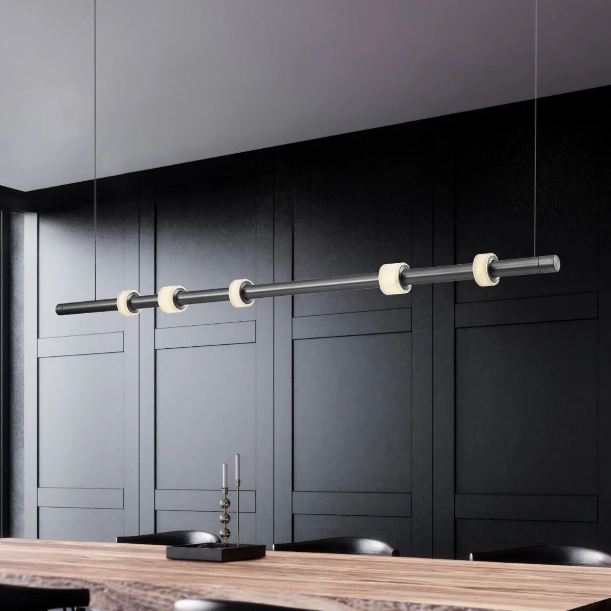Zenith Marble Pendant Light Pendant Black and Gold | Lighting Creations - Image 7