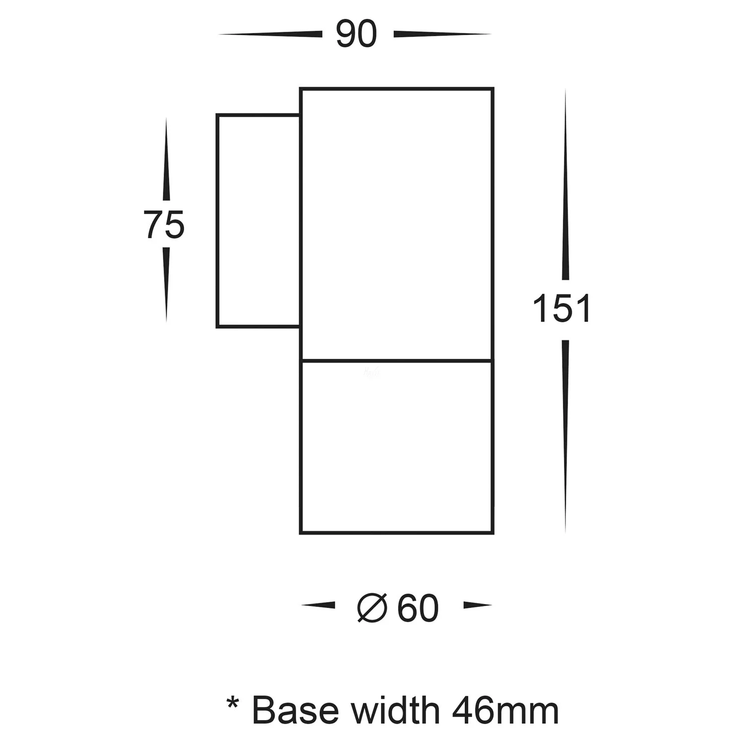 Piaz Stainless Steel Single Fixed Down Wall Light Havit Lighting - HV1171T - Image 2