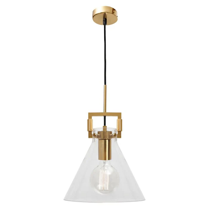 Pierre 1 Light Pendant Black or Gold - Image 2