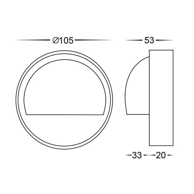 Pinta LED Step Light Eyelid 316 Stainless Steel Havit Lighting - HV2901, HV2902, HV2903T, HV2904T - Image 4