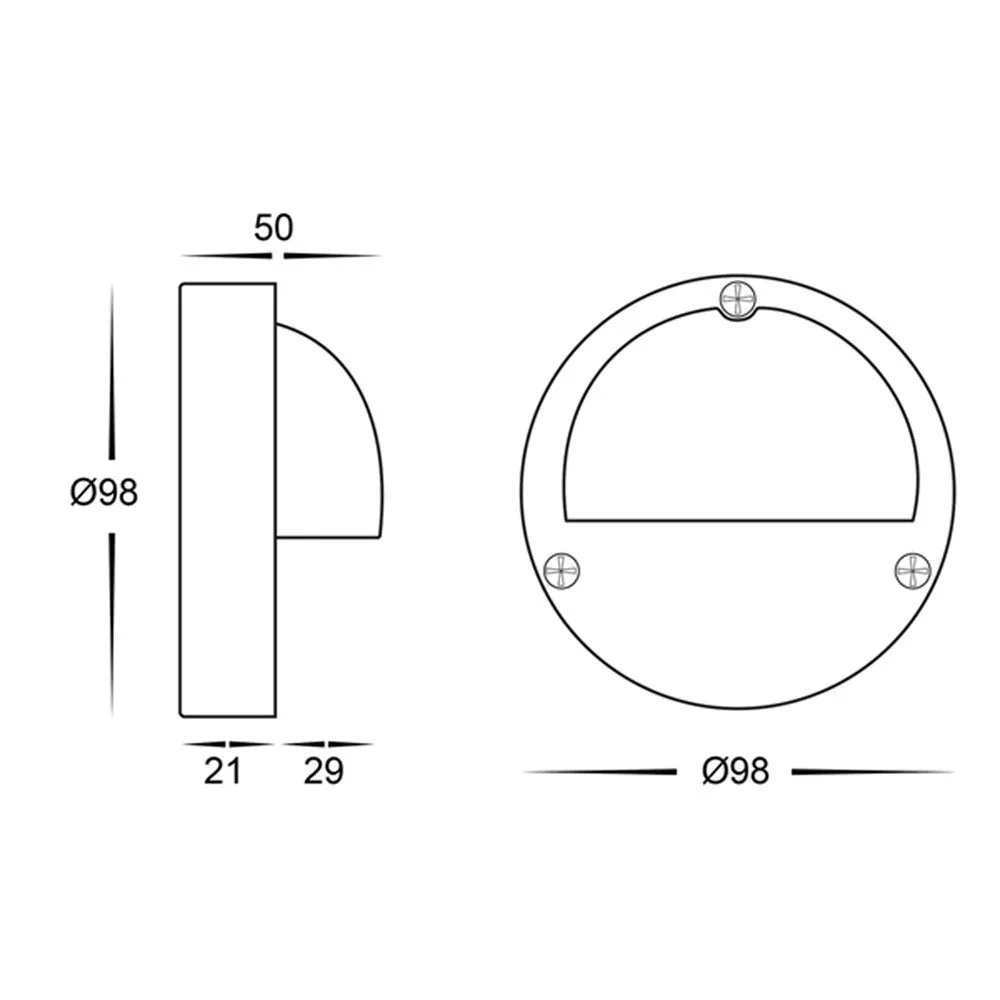 Pinta LED Step Light with Eyelid CCT 2w White Havit Lighting - HV2923T, HV2924T - Image 3