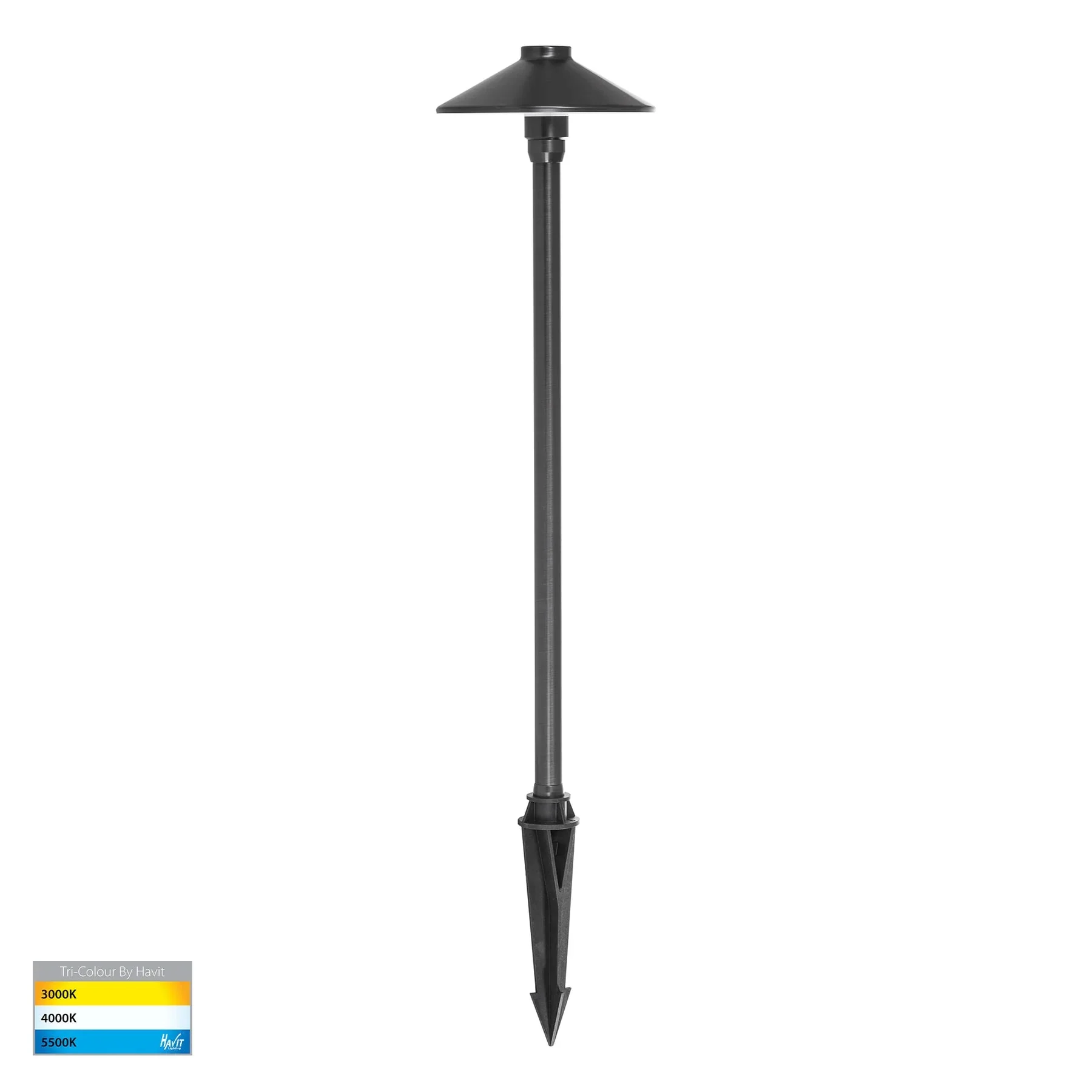 Polari LED Spike Light CCT 3w Antique Brass, Black, Copper, SS316 Havit Lighting - HV1452T - Image 2