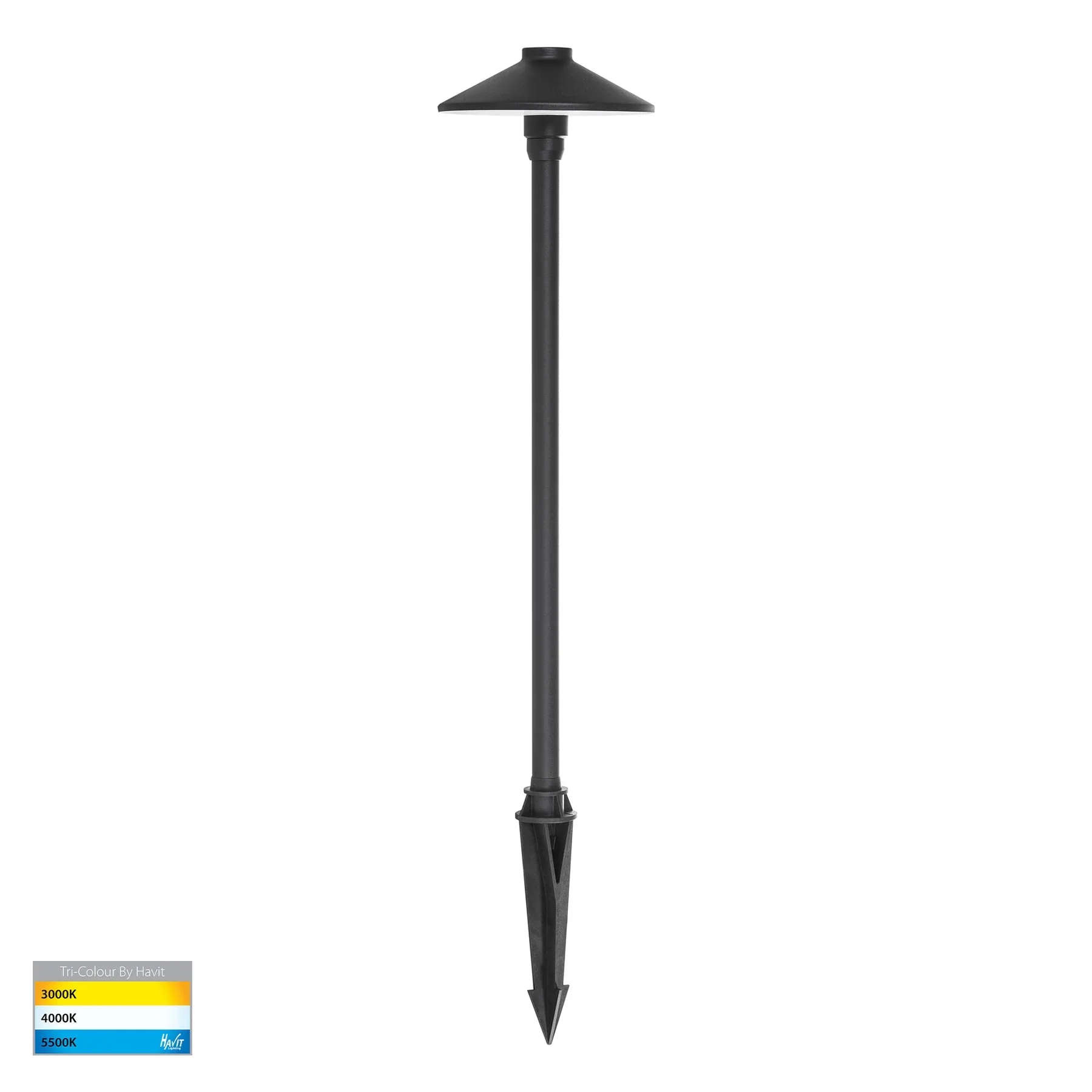 Polari LED Spike Light CCT 3w Antique Brass, Black, Copper, SS316 Havit Lighting - HV1452T - Image 3