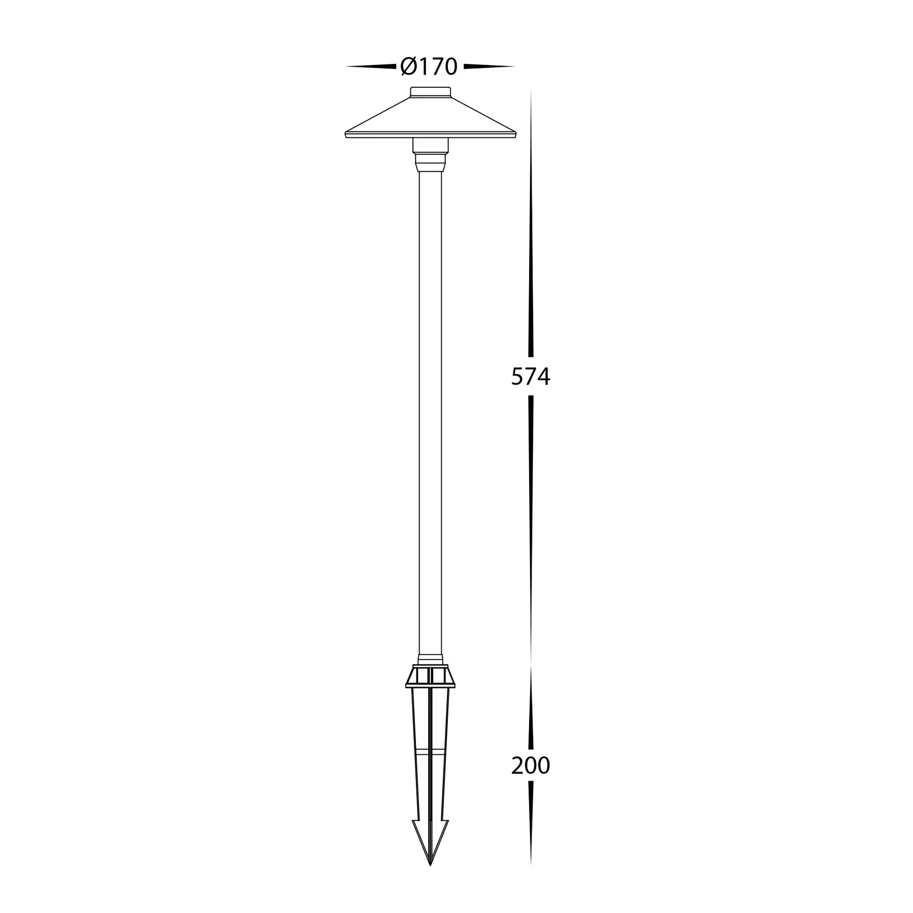 Polari LED Spike Light CCT 3w Antique Brass, Black, Copper, SS316 Havit Lighting - HV1452T - Image 6