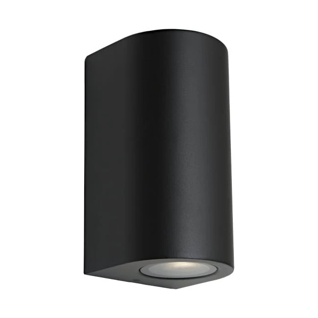 Porta 240V GU10 Up / Down Wall Pillar Light White or Black