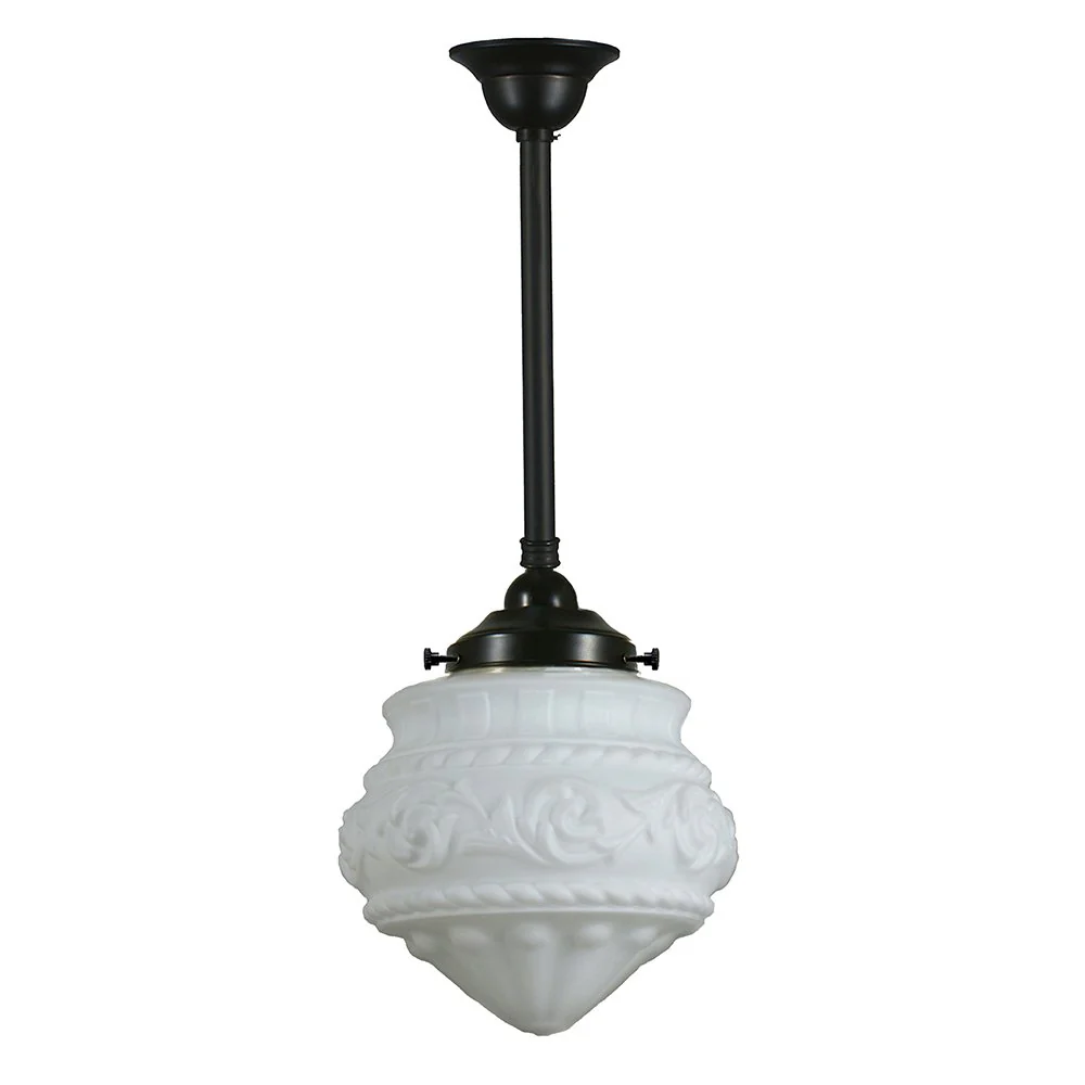 PREMIER 8" or 12" ROD Pendant Light - Black/Chrome/Polished Brass