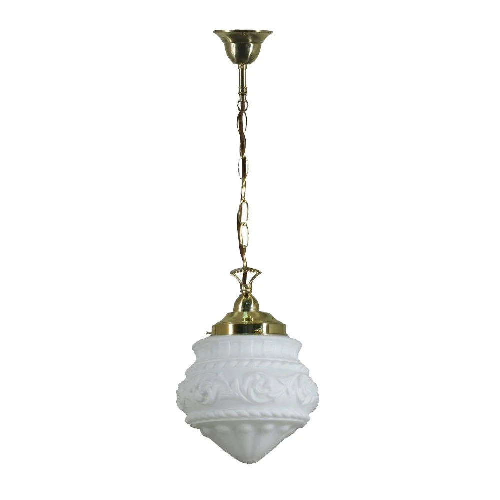 PREMIER 8" Single CHAIN Pendant Light - Black/Chrome/Polished Brass - Image 3