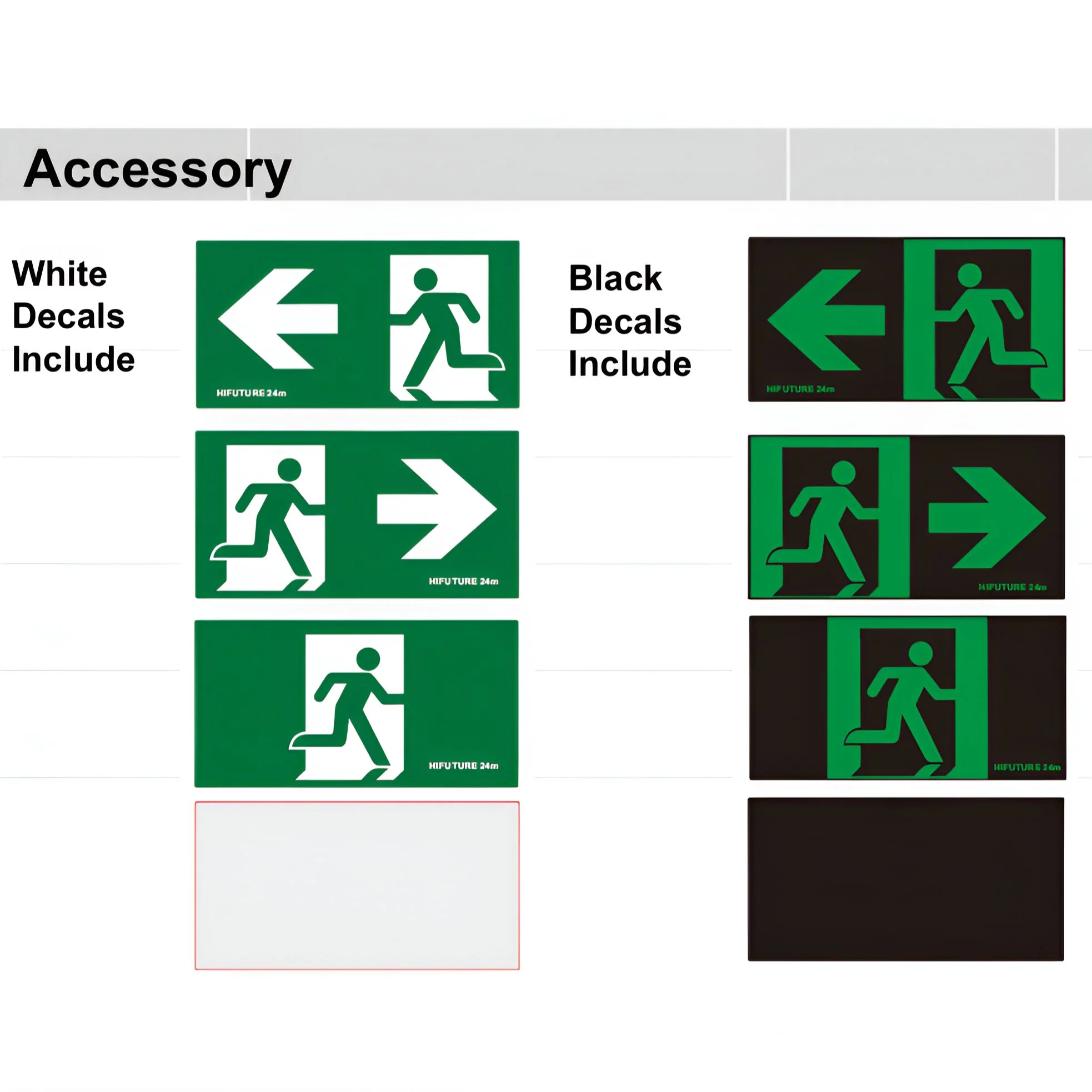 Reech LED Emergency Exit Light Surface-Mount & Rod - Image 3