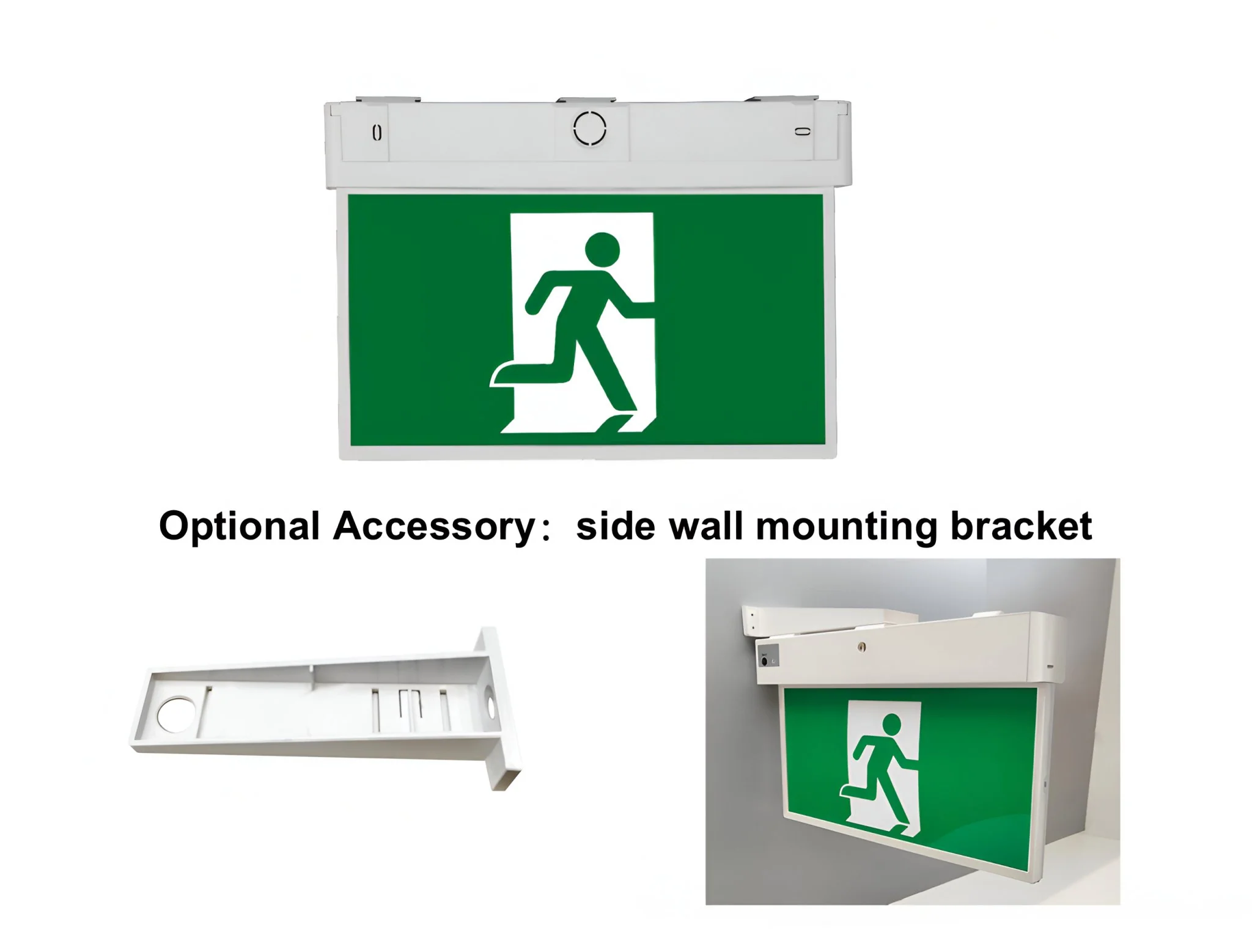 Reech LED Emergency Exit Light Surface-Mount Wall & Ceiling - Image 3