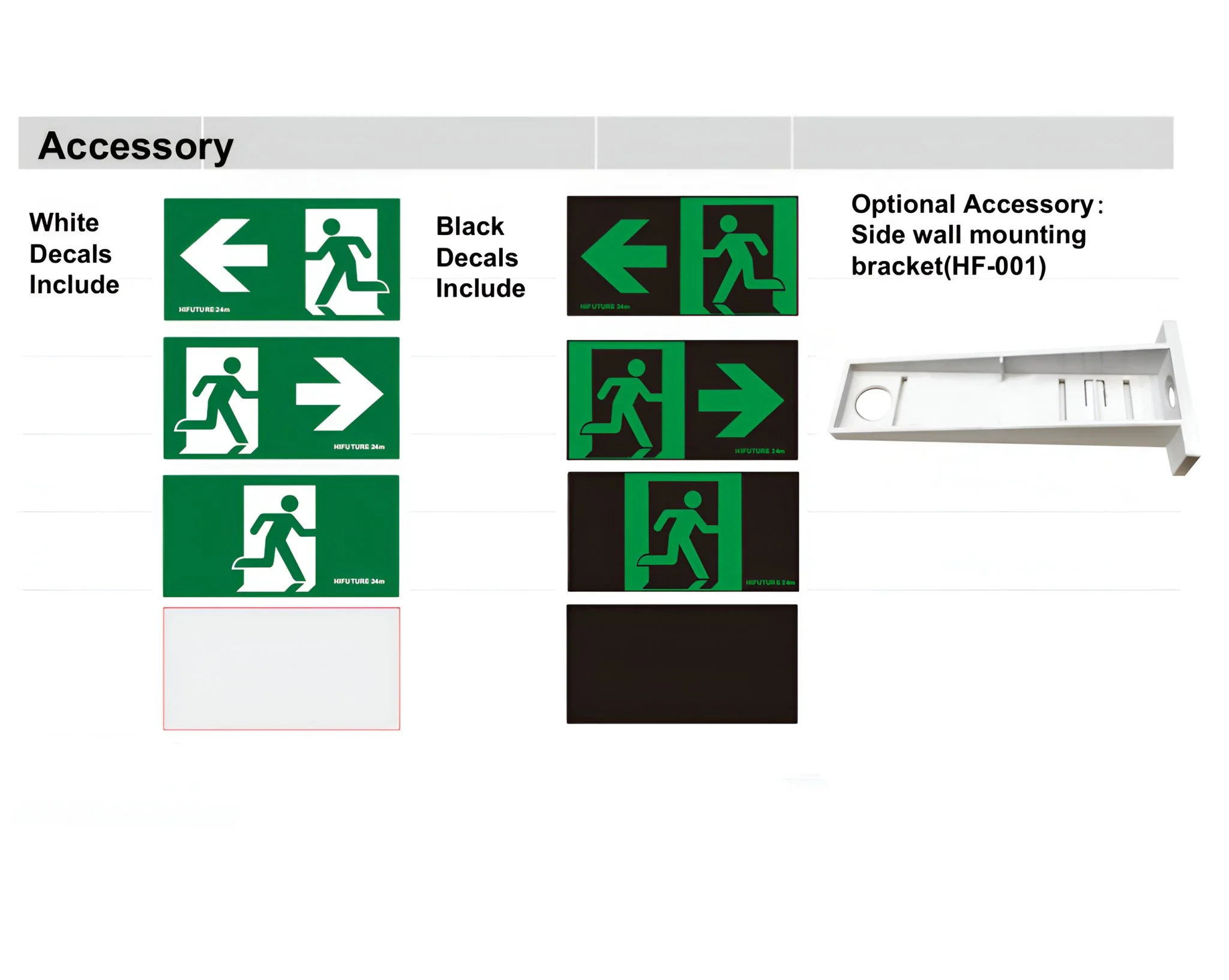 Reech LED Emergency Exit Light Surface-Mount Wall & Ceiling - Image 4