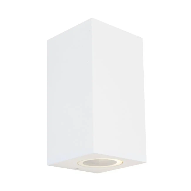 Saco 240V GU10 Up / Down Wall Pillar Light White or Black