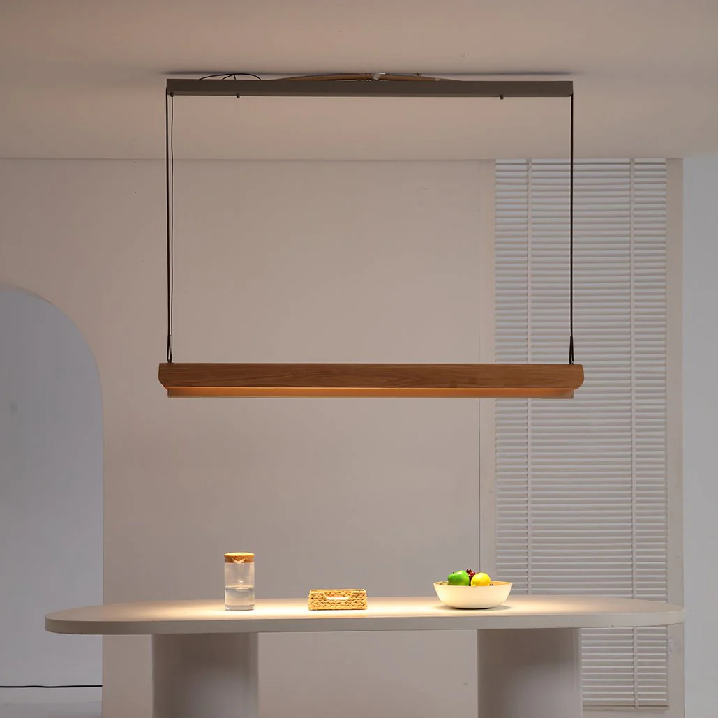 Sailé Linear Wood Pendant | Lighting Creations - Image 4