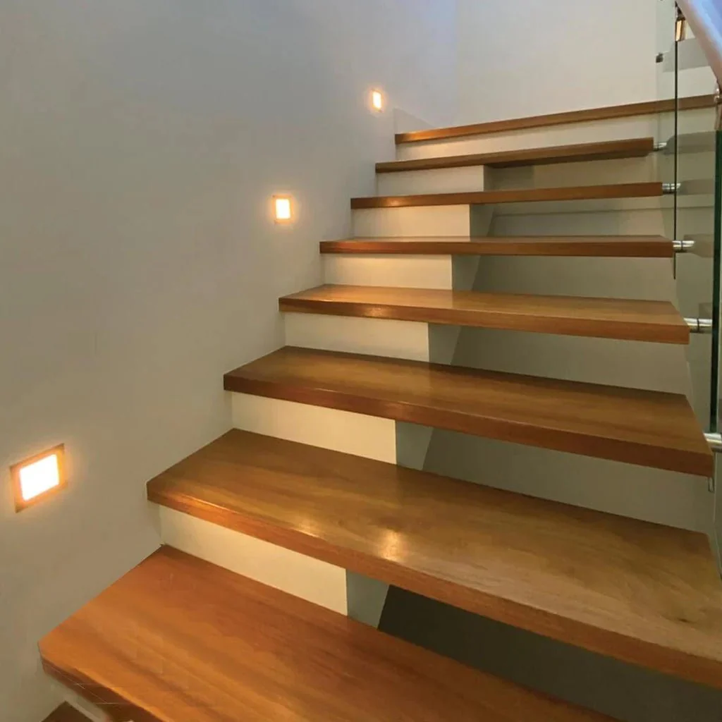 SAL Broom LED Step Light 3w in Satin Nickel, White - Image 3