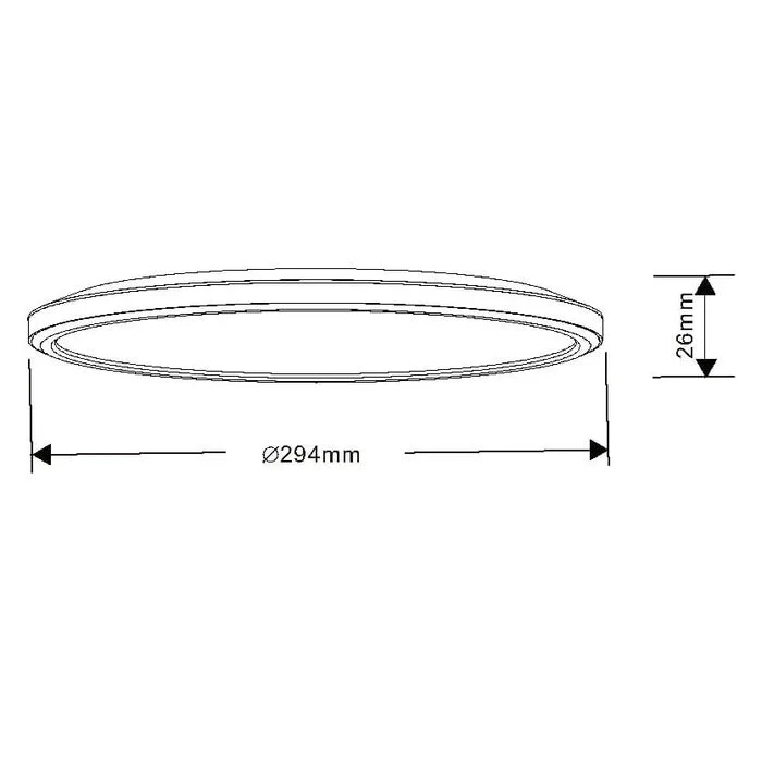 SAL Kingston SL2115/TCD Super Low Profile Dimmable LED Oyster - Image 3