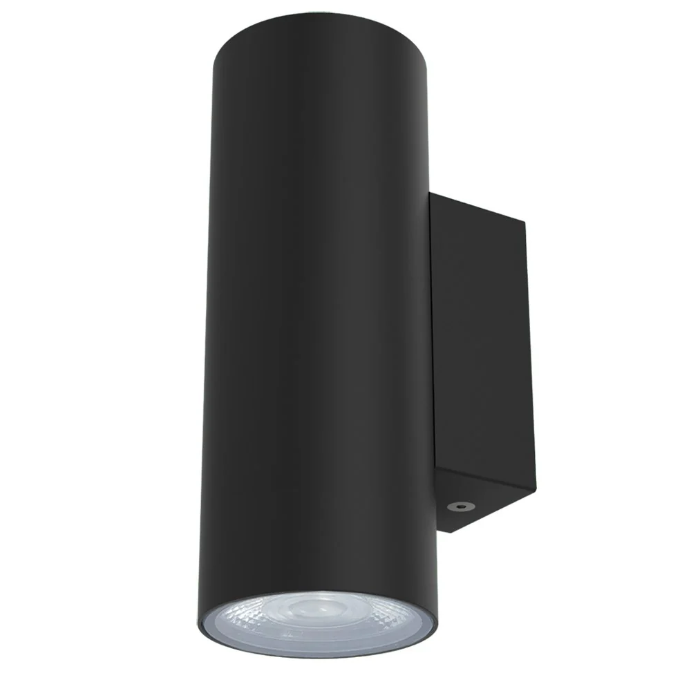 SAL New Bondi II 2 x 5W LED Up / Down Wall Pillar Light Black / Tri-Colour - SL7224TC/BK